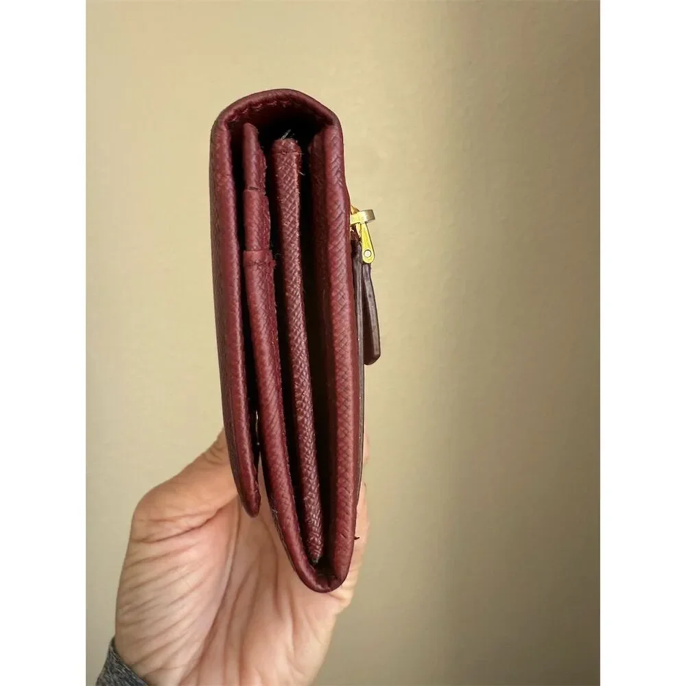 Prada Women's Red Saffiano Leather Long Wallet with COA - Picture 8 of 10